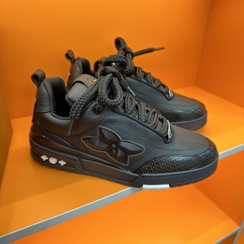 Louis Vuitton Mens Shoes Fashion Sneakers Design Luxury Brand LV TRAINER Skate SNEAKER Mix of materials with Original Box 1AB9XJ  