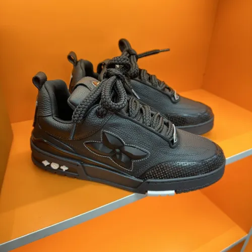 Louis Vuitton Mens Shoes Fashion Sneakers Design Luxury Brand LV TRAINER Skate SNEAKER Mix of materials with Original Box 1AB9XJ  
