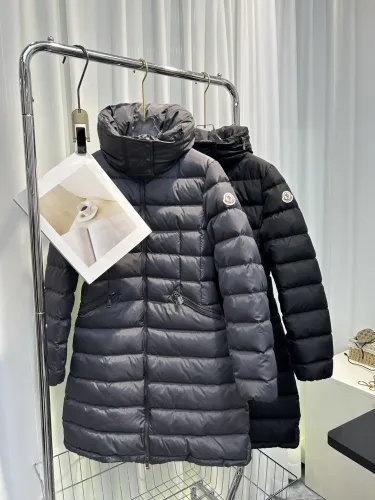 Moncler Womens Down Jacket Womens Coats Luxury Brand Fashion Design Long Down Jackets Black