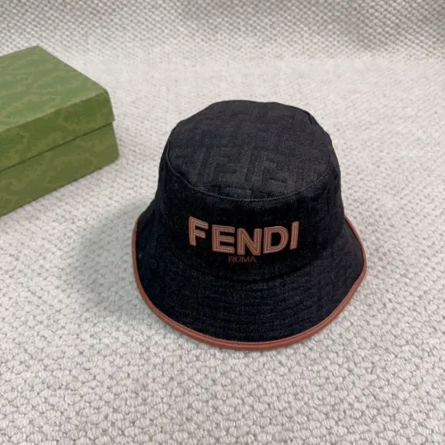 Fendi Men Womens Bucket Hat Luxury Brand Design Fendi Cap with Original Box  