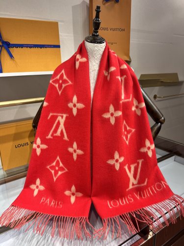 Louis Vuitton Scarves Men Womens Fashion Scarf with Original Box   