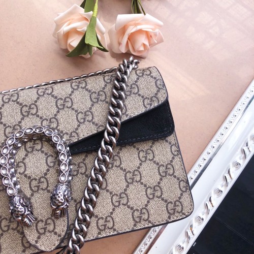 Gucci Womens Bags Crossbody Shoulder Messenger Bags Luxury Brand Dionysus GG small shoulder bag 499623 92TJN 9862 with Original Box
