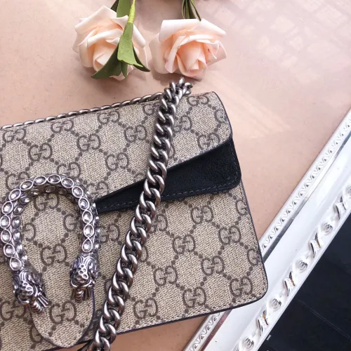 Gucci Womens Bags Crossbody Shoulder Messenger Bags Luxury Brand Dionysus GG small shoulder bag 499623 92TJN 9862 with Original Box