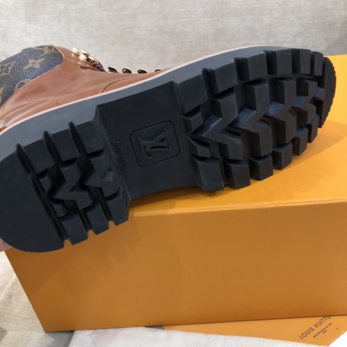 Louis Vuitton Women Shoes Boots Luxury Brand TERRITORY FLAT RANGER with Original Box 1A9HAI