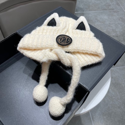 Fendi Womens Knit Hat Luxury Brand Design Fendi Cap with Original Box  