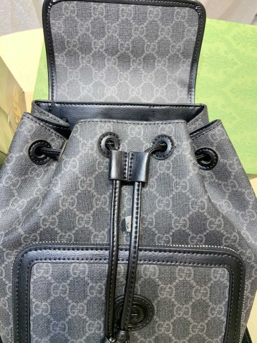 Gucci Womens Mens Fashion Bags Shoulder Backpacks Luxury Brand Backpack with Interlocking G in GG Supreme 674147 2KQQT 8391 with Original Box