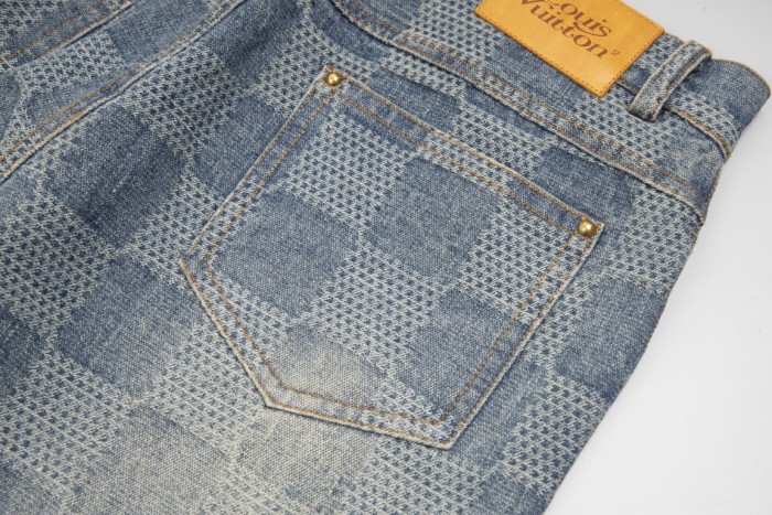Louis Vuitton Luxury Brand Women Mens Pant Jeans   