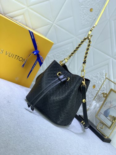 Louis Vuitton Womens Bag Handbags Luxury Brand Néonoé BB M22598 Black Calfskin