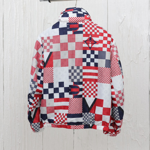 Louis Vuitton Men Womens Coat Jacket Luxury Brand Mens Jackets Reversible Nylon Windbreaker 1AFVMT Top Quality   