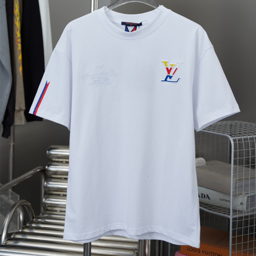 Louis Vuitton Luxury Brand Men Womens Short Sleeve T-Shirt Graphic Cotton T-Shirt   