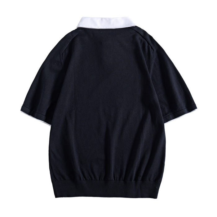Louis Vuitton Luxury Brand Men Womens Short Sleeve T-Shirt Embroidered Short-Sleeved Cotton Blend Polo Shirt 1AFQQJ   