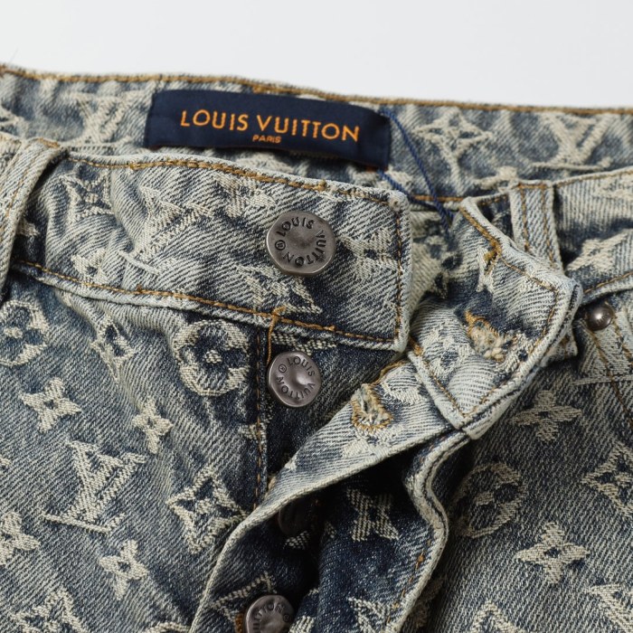 Louis Vuitton Luxury Brand Men Womens Pant Short Jeans   