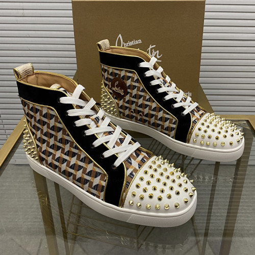 Christian Louboutin Mens Shoes Sneakers Luxury Brand Red Bottom Design Sports Footwears with Original Box