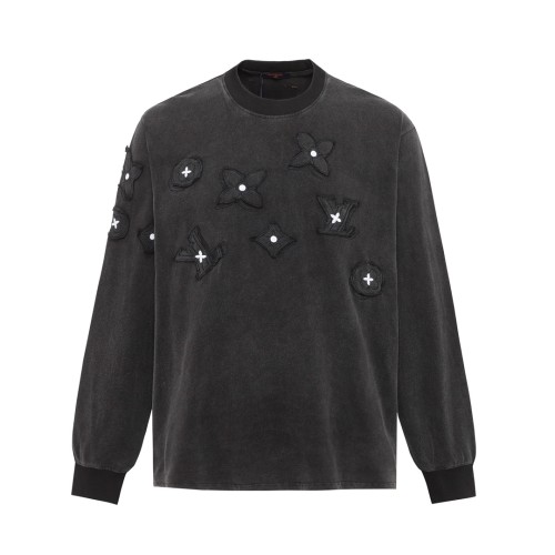 Louis Vuitton Womens Mens Long Sleeve T Shirt Sweatshirt Luxury Brand Mens Sweatshirts   