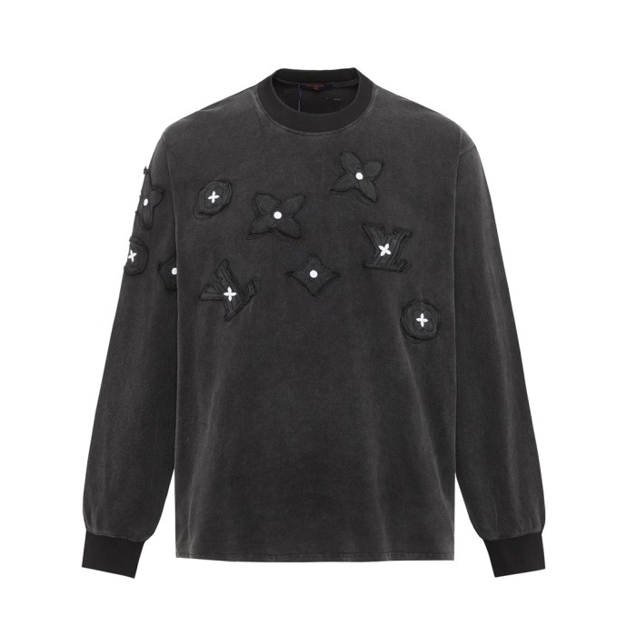 Louis Vuitton Womens Mens Long Sleeve T Shirt Sweatshirt Luxury Brand Mens Sweatshirts   