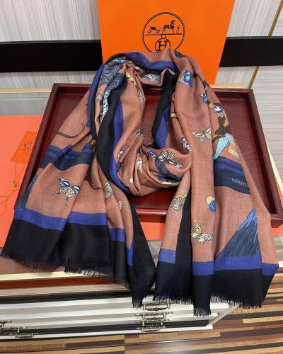 Hermes Scarves Womens Fashion Scarf Shawl 043