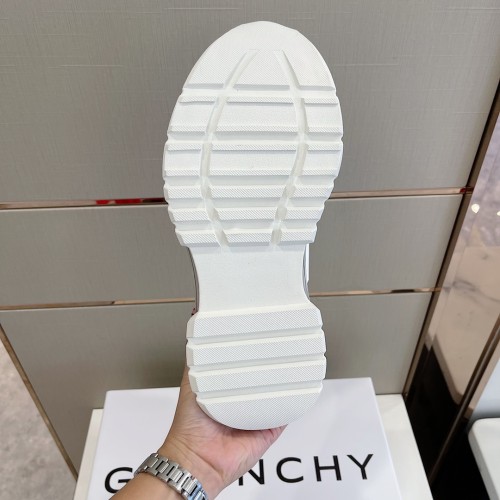Givenchy Men Shoes Fashion Type Luxury Brand GIVENCHY SNEAKERS IN LEATHER WITH LATEX BAND with Original Box
