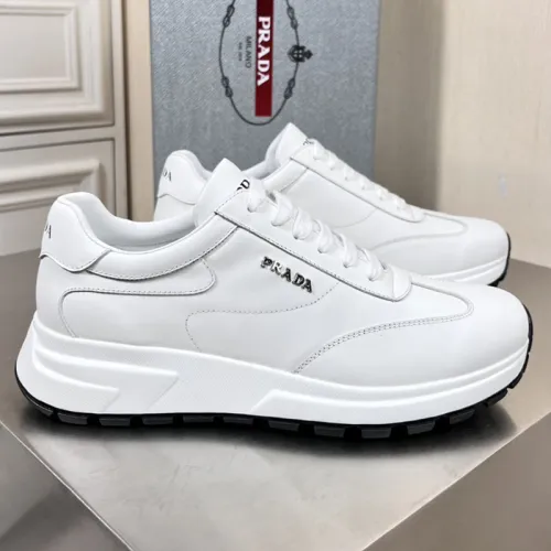 Prada Mens Shoes Casual Luxury Brand Breathable Sneakers with Original Box