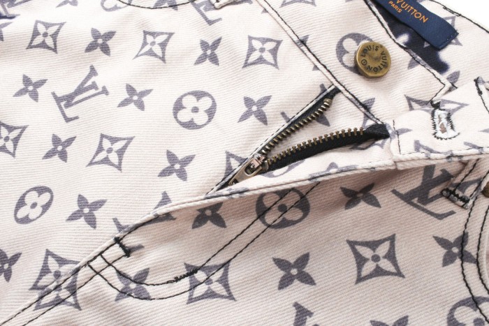 Louis Vuitton Luxury Brand Women Mens Pant Jeans   
