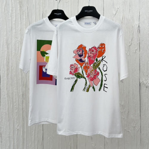 Burberry Luxury Brand Women Mens Short Sleeve T-Shirt   