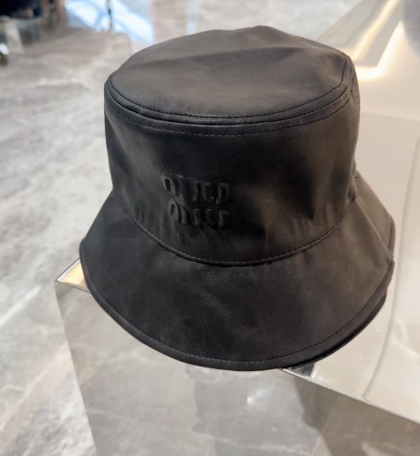 Miumiu Womens Cap Bucket Hat Luxury Brand with Original Box  