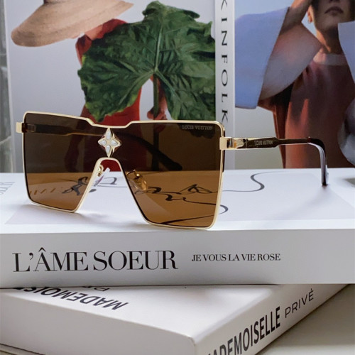 Louis Vuitton Sunglasses Luxury Brand Men Womens Sunglasses Cyclone Metal Sunglasses with Original Box  Z1700U