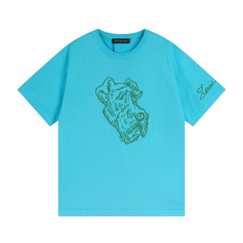 Louis Vuitton Luxury Brand Men Womens Short Sleeve T-Shirt Graphic Short-Sleeved Crewneck   