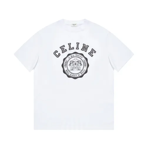 Celine Luxury Brand Women Mens Short Sleeve T-Shirt   