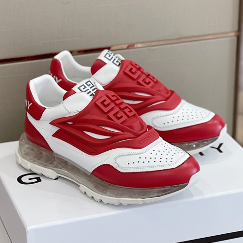 Givenchy Men Shoes Fashion Type Luxury Brand GIVENCHY SNEAKERS IN LEATHER WITH LATEX BAND with Original Box