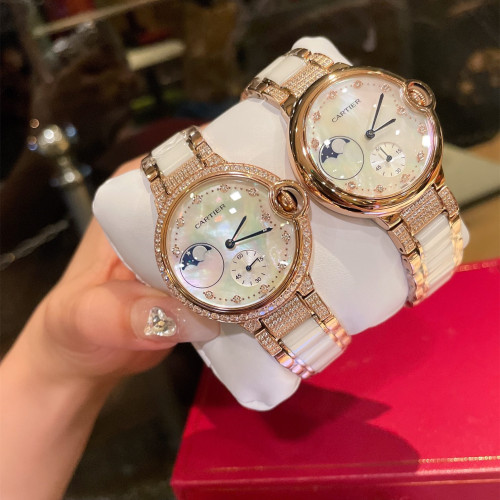 Cartier Womens Watch Luxury Brand Design Fashion Type with Original Box