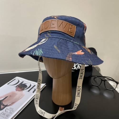 Loewe Men Womens Bucket Hat Luxury Brand Design Loewe Hats with Original Box  