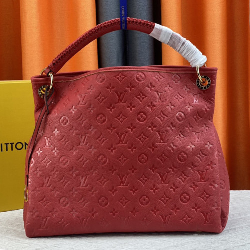 Louis Vuitton Womens Bags Handbags Luxury Fashion Marine Rouge Monogram Empreinte Leather Monogram ARTSY MM M43237  