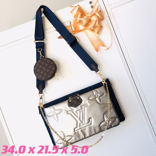 Louis Vuitton Womens Bags Clutch Wallets Luxury Brand Fashion Type Messenger Bags Multi Pochette Accessoires  