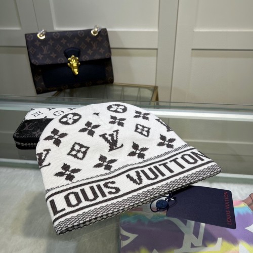 Louis Vuitton Womens Mens Cap Knit Hat Luxury Brand with Original Box  