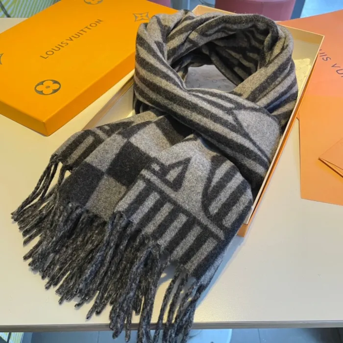 Louis Vuitton Scarves Men Womens Fashion Scarf with Original Box   