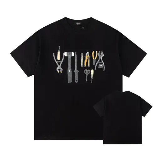 Fendi Luxury Brand Women Mens Short Sleeve T-Shirt   