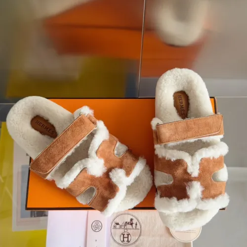 Hermes Womens Mens Unisex Shoes Winter Wool Extra Slippers Sandals Casual Fashion Sandals Luxury Brand with Original Box Whatsapp 