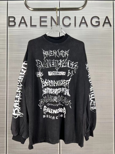 Balenciaga Womens Mens Long Sleeve Sweatshirt Luxury Brand Mens Sweatshirts   