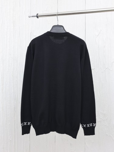 Louis Vuitton Men Womens Sweater Knitwear Luxury Brand Mens Sweaters Long-Sleeved Cotton Crewneck 1AFQSS Top Quality   