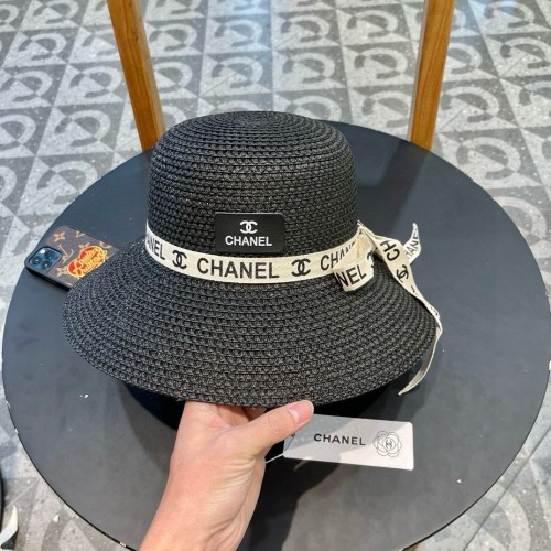 Chanel Womens Hats Luxury Brand Straw Hat Bucket Hat with Original Box  