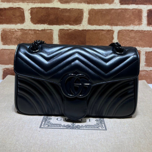 Gucci Womens Bags Shoulder Messenger Bag Luxury Brand Gucci GG Marmont matelassé small bag with Original Box  
