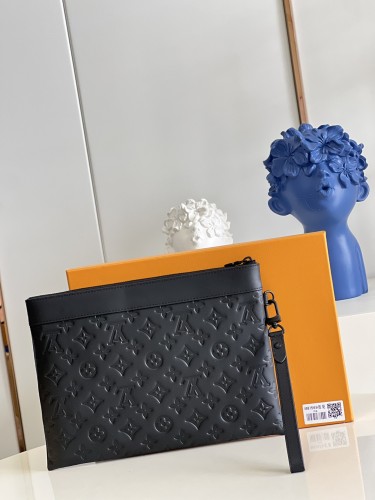 Louis Vuitton Mens Womens Unisex Bags Clutch Luxury Brand Fashion Type Pochette To-Go M81569 with Original Box