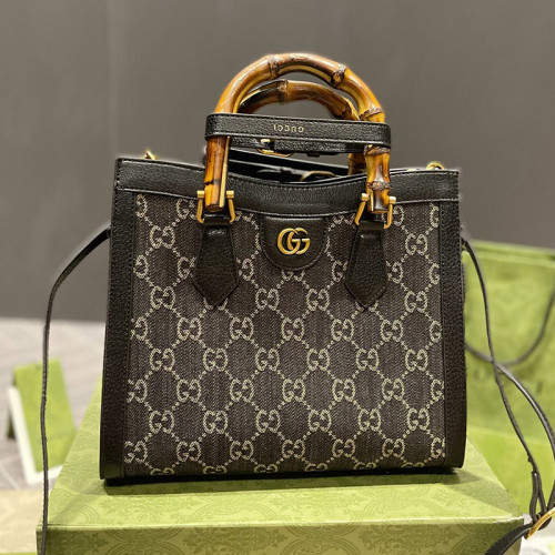 Gucci Womens Bags Shoulder Handbag Luxury Brand Gucci Diana mini tote bag in leather 702732 U3ZDT 5479