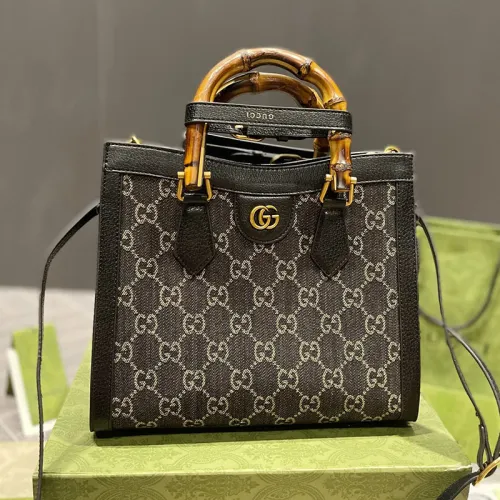 Gucci Womens Bags Shoulder Handbag Luxury Brand Gucci Diana mini tote bag in leather 702732 U3ZDT 5479