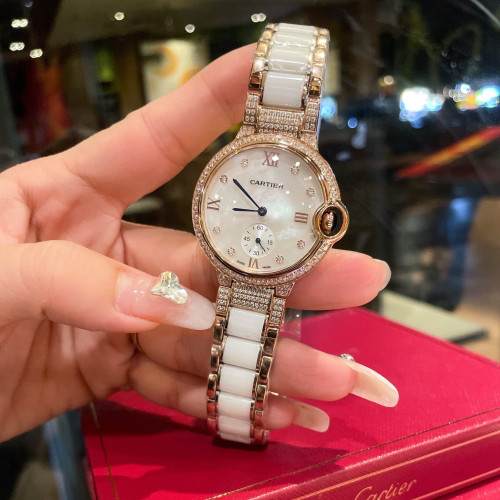 Cartier Womens Watch Luxury Brand Design Fashion Type with Original Box