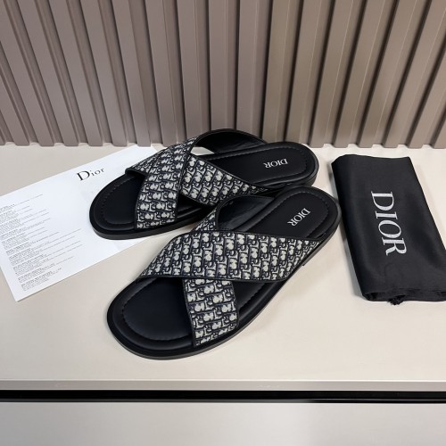 Dior Men Shoes Sandals Luxury Brand Fashion DIOR AQUA SANDAL Black Dior Oblique Jacquard with Original Box 3SA135ZSA_H969 Whatsapp 