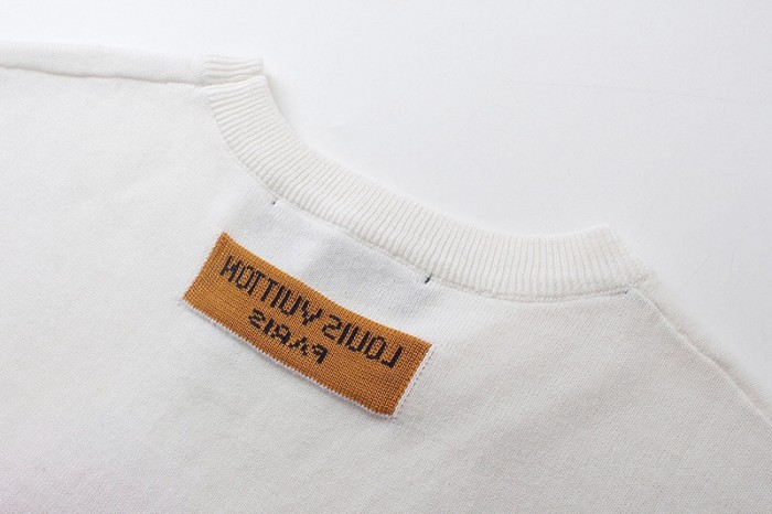 Louis Vuitton Luxury Brand Men Womens Short Sleeve T-Shirt Cotton Short-Sleeved Crewneck 1ABJ8L   