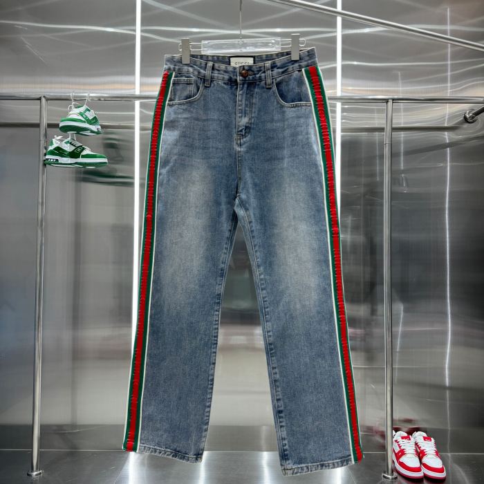 Gucci Luxury Brand Women Mens Jeans Pant Top Quality   