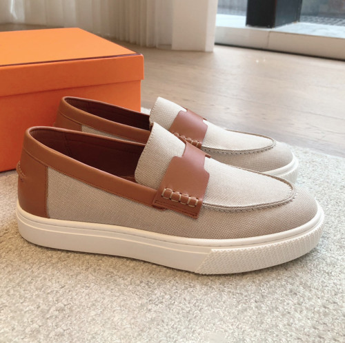 Hermes Mens Casual Shoes Fashion Loafers for Men Luxury Brand with Original Box Whatsapp 