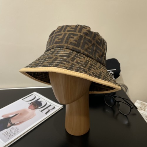 Fendi Men Womens Bucket Hat Luxury Brand Design Fendi Cap with Original Box  